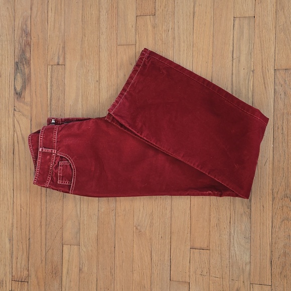 Kenneth Cole New York Hot Red 100% Cotton Mid Rise Jeans Size 4 - Picture 6 of 11
